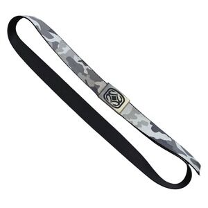 Maui Built Mens Reversible Camo Web Belt Grey Black Metal Buckle Seat Belt